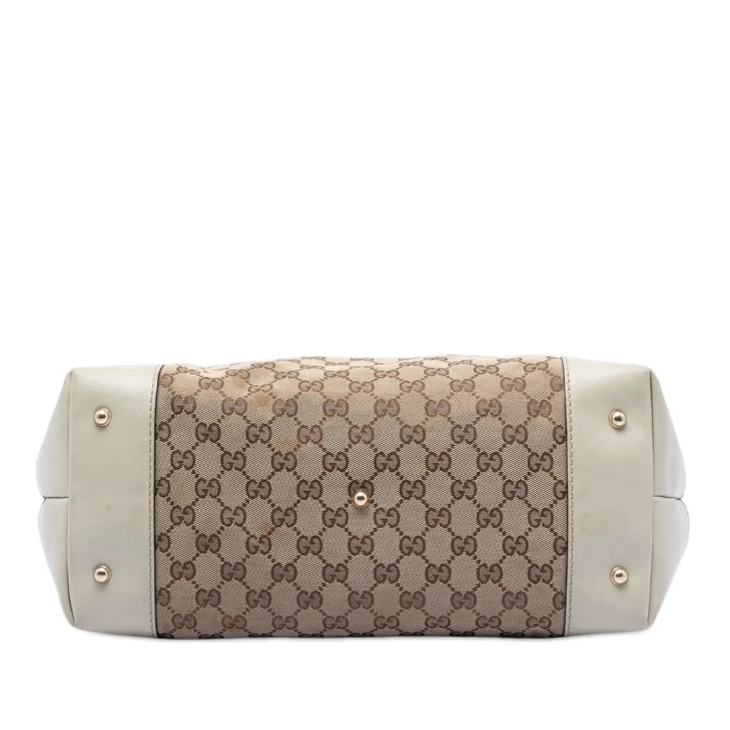 Gucci GG Canvas Heart Bit Tote Beige Very good - Inside View