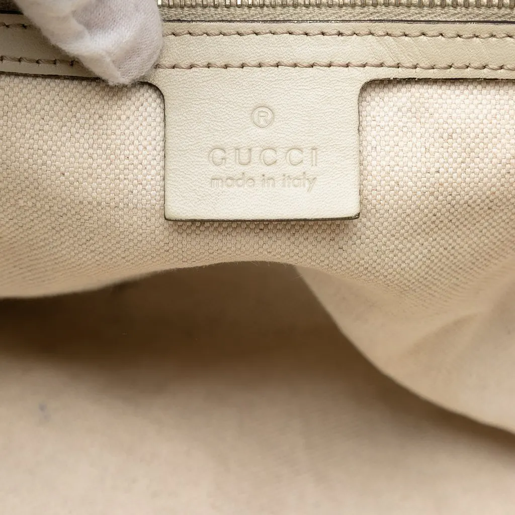 Gucci GG Canvas Heart Bit Tote Beige Very good - Box View