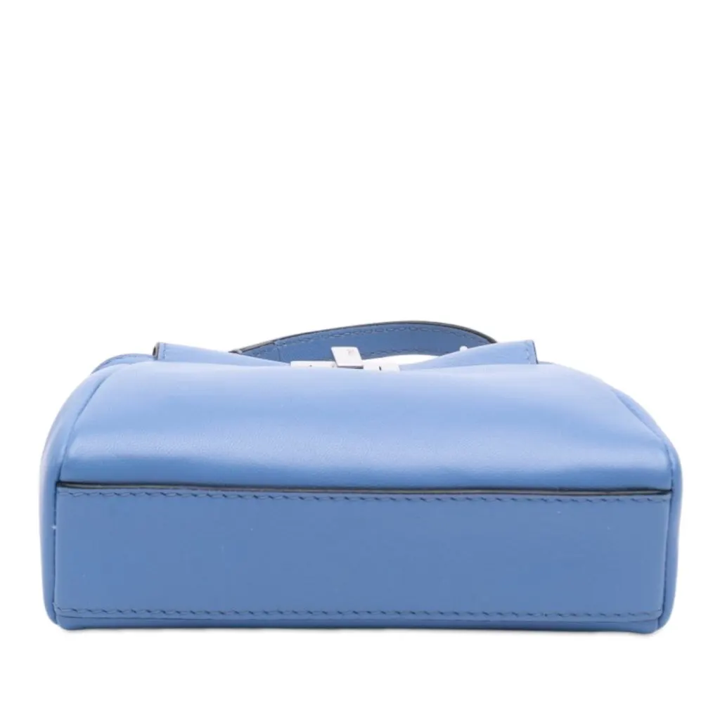 Fendi Micro Nappa Peekaboo Iconic Satchel Blue Leather Very good - Inside View