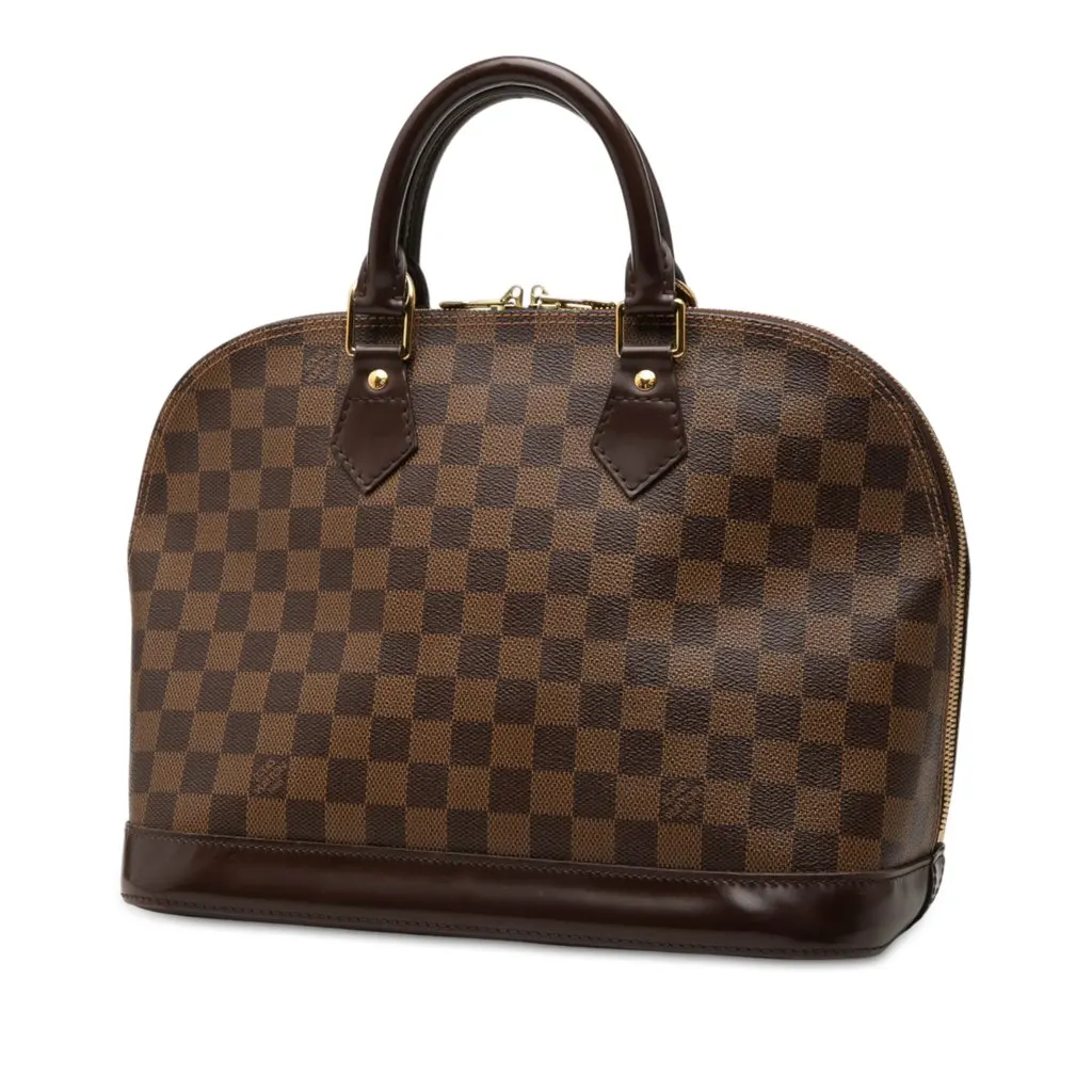 Louis Vuitton Damier Ebene Alma PM Brown Canvas Very good - Back View