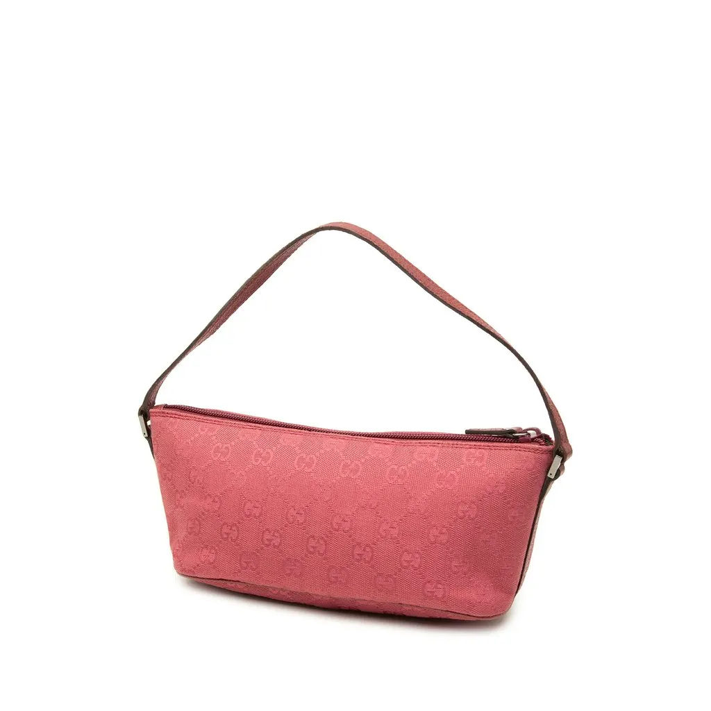 Gucci GG Canvas Boat Pink Canvas Good - Back View