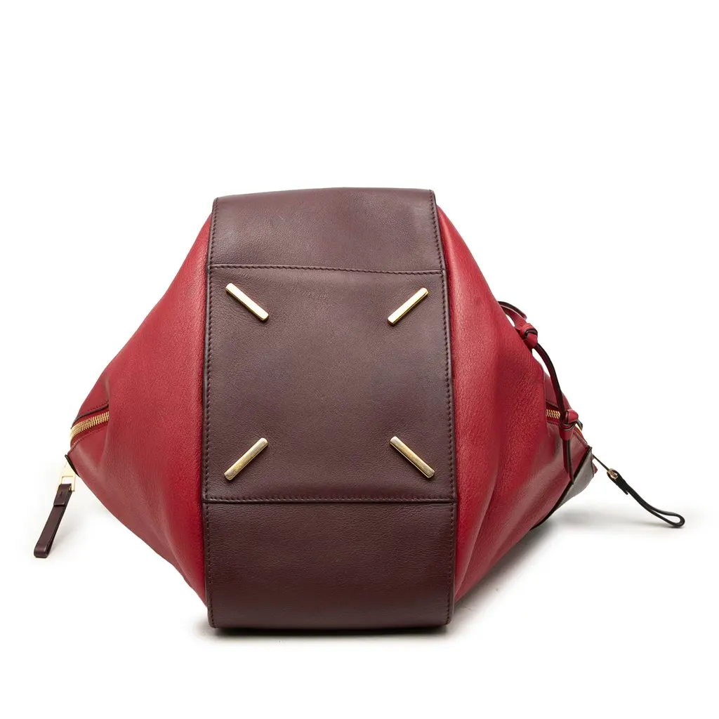 Loewe Small Bicolor Calfskin Hammock Bag Red Leather Very good - Inside View