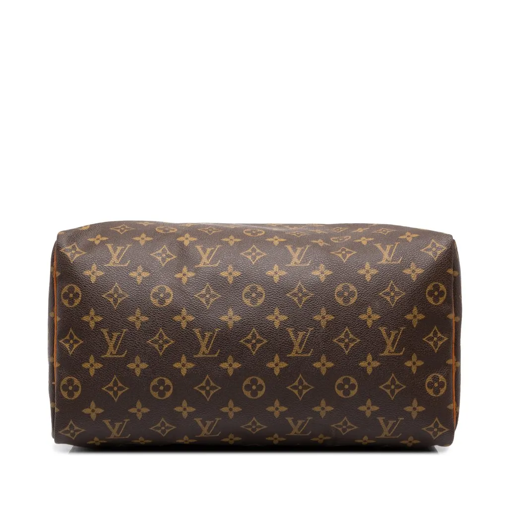 Louis Vuitton Monogram Speedy 35 Brown Canvas Good - Inside View
