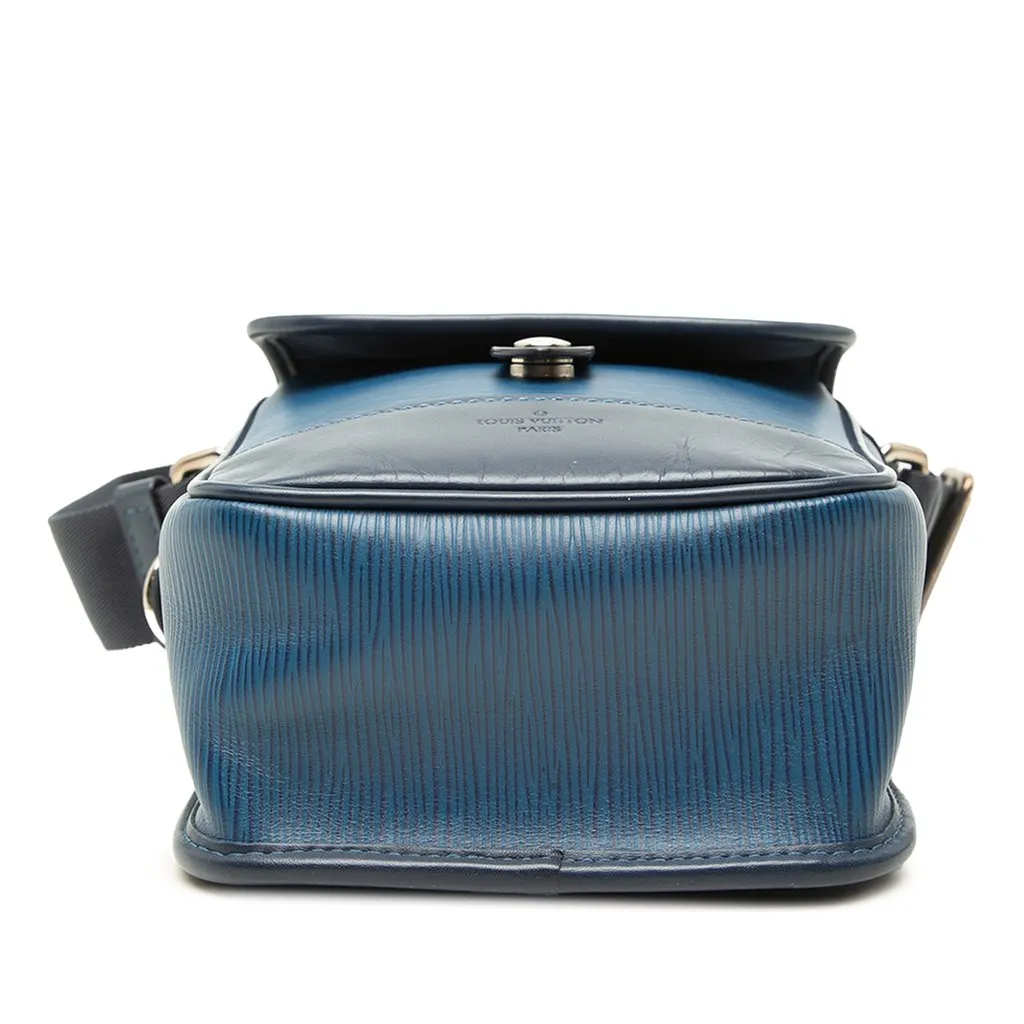 Louis Vuitton Epi Downtown Messenger BB Blue Leather Good - Inside View
