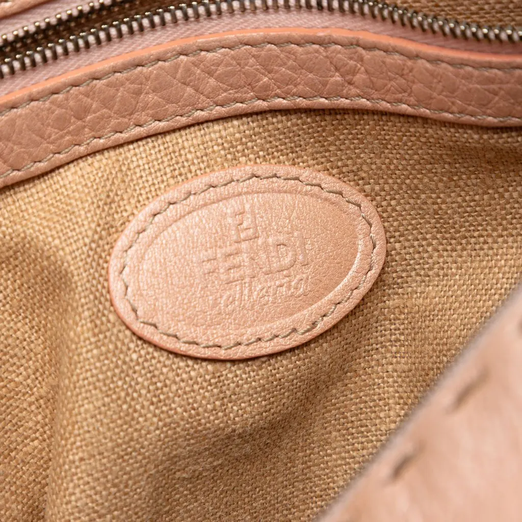 Fendi Leather Selleria Crossbody Pink Leather Very good - Box View