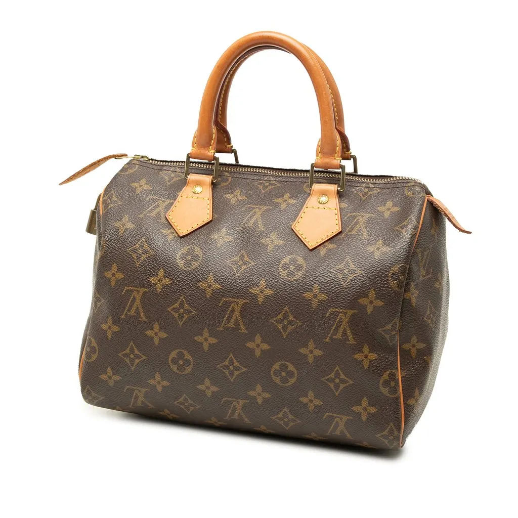 Louis Vuitton Monogram Speedy 25 Brown Good - Back View