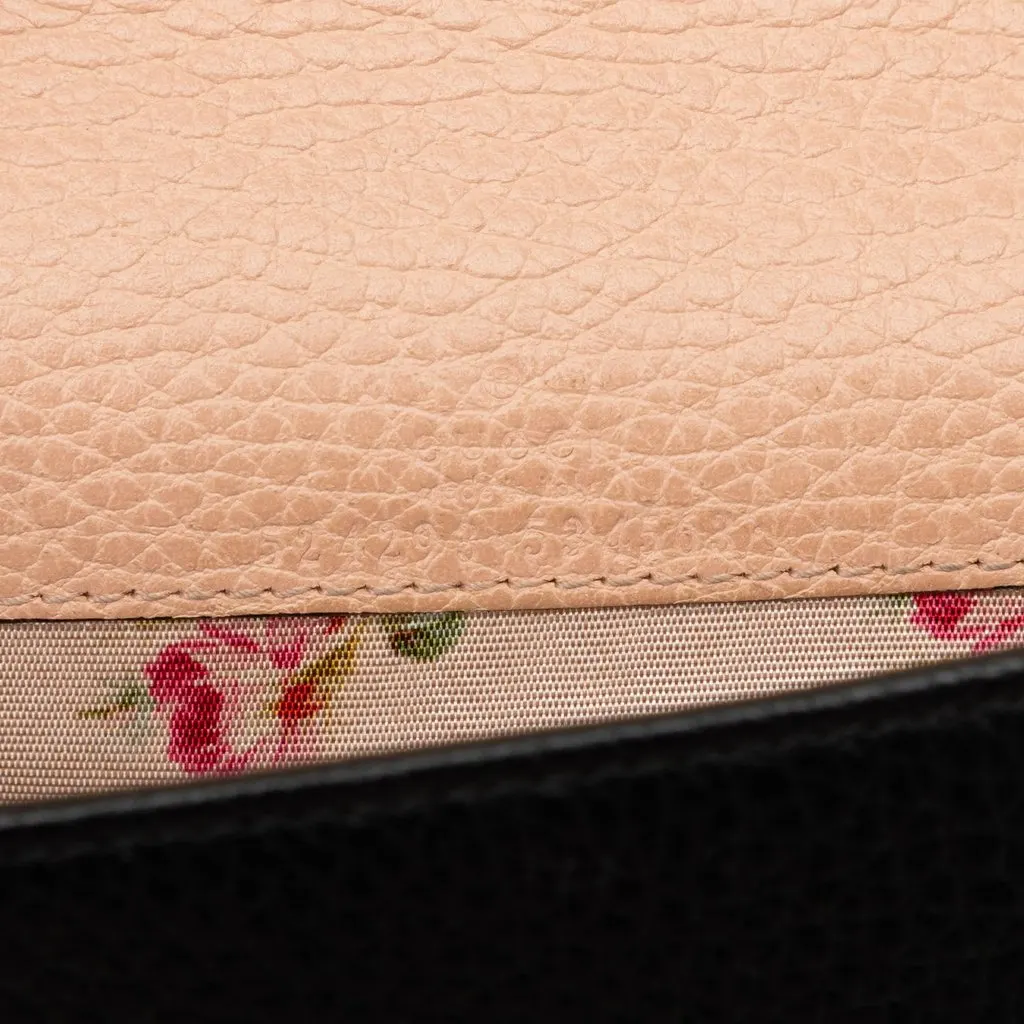 Gucci Mini GG Marmont Grained Calfskin Crystal Bow Clutch on Chain Black Leather Good - Box View