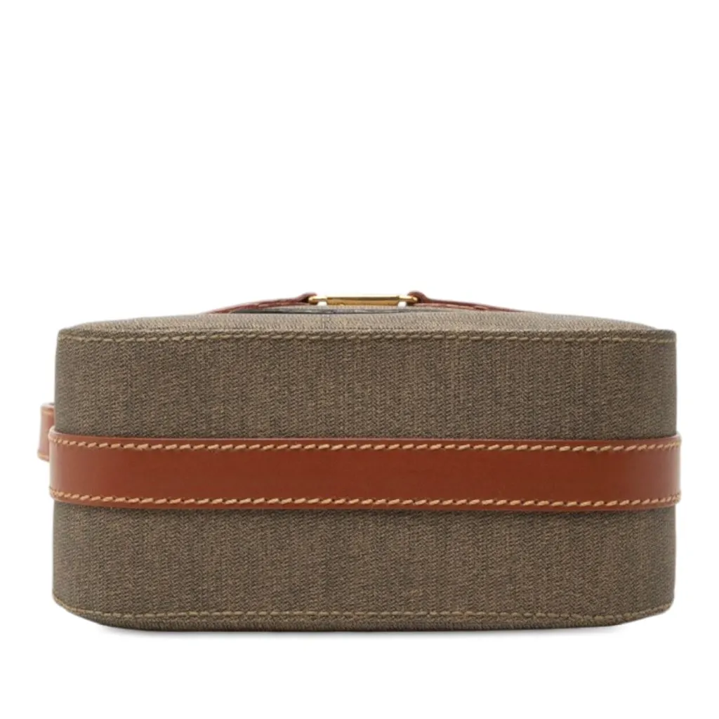 Fendi Canvas FF Crossbody Brown Canvas Good - Inside View