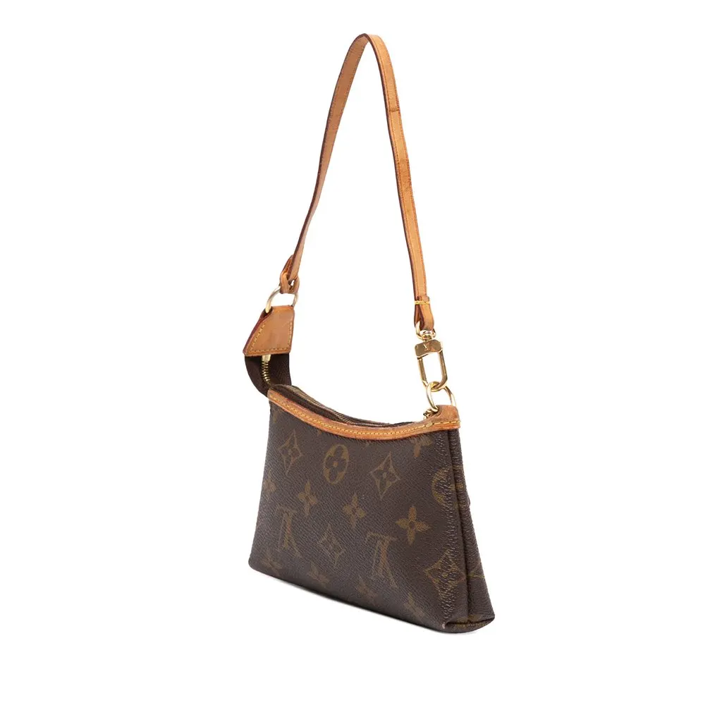 Louis Vuitton Monogram Mini Delightful Pochette Brown Good - Back View