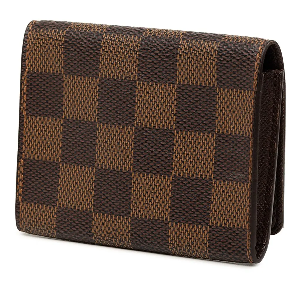 Louis Vuitton Damier Ebene Enveloppe Carte de Visite Brown Very good - Back View