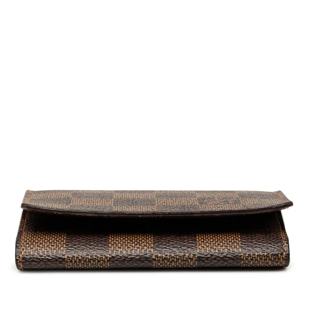 Louis Vuitton Damier Ebene Enveloppe Carte de Visite Brown Very good - Inside View