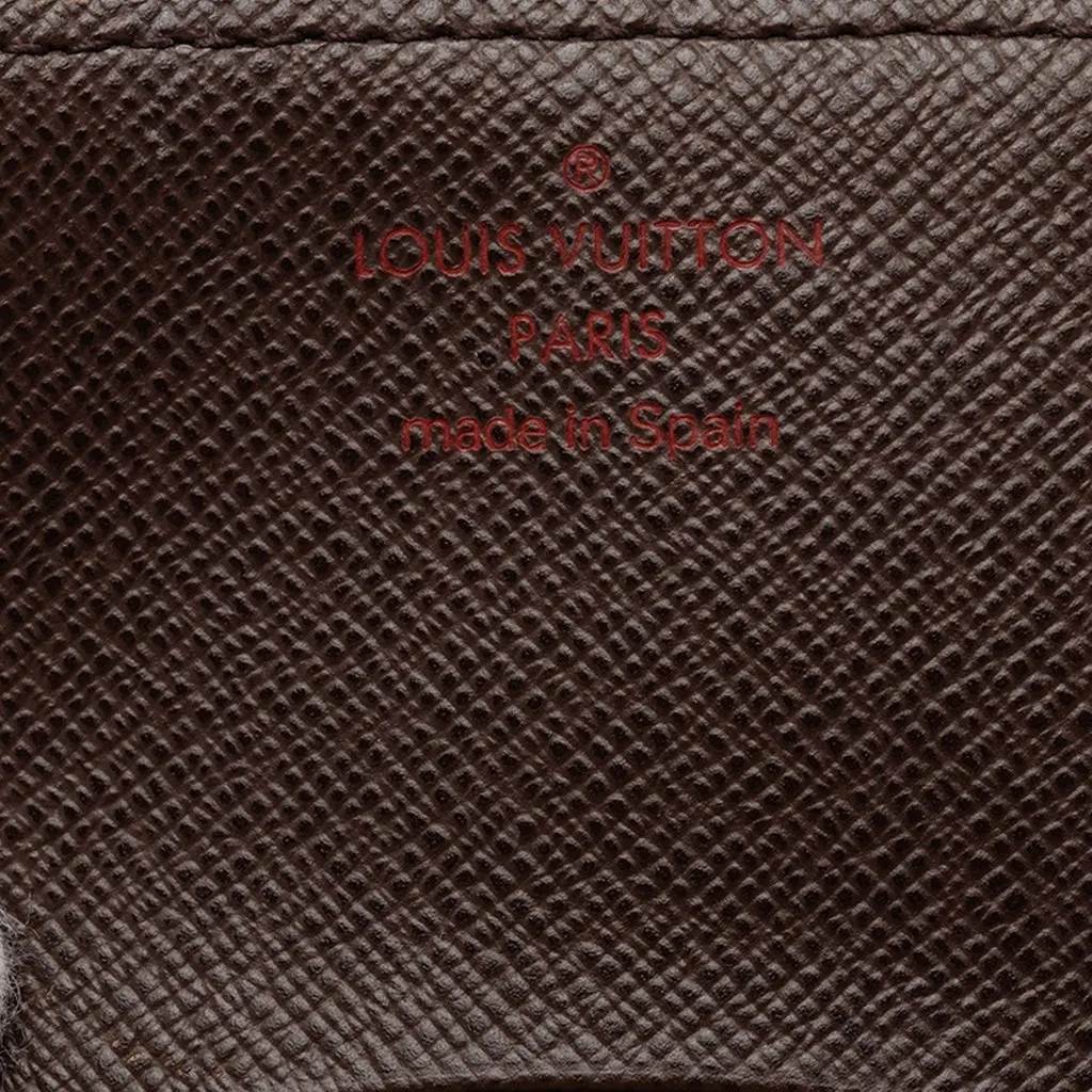 Louis Vuitton Damier Ebene Enveloppe Carte de Visite Brown Very good - Box View