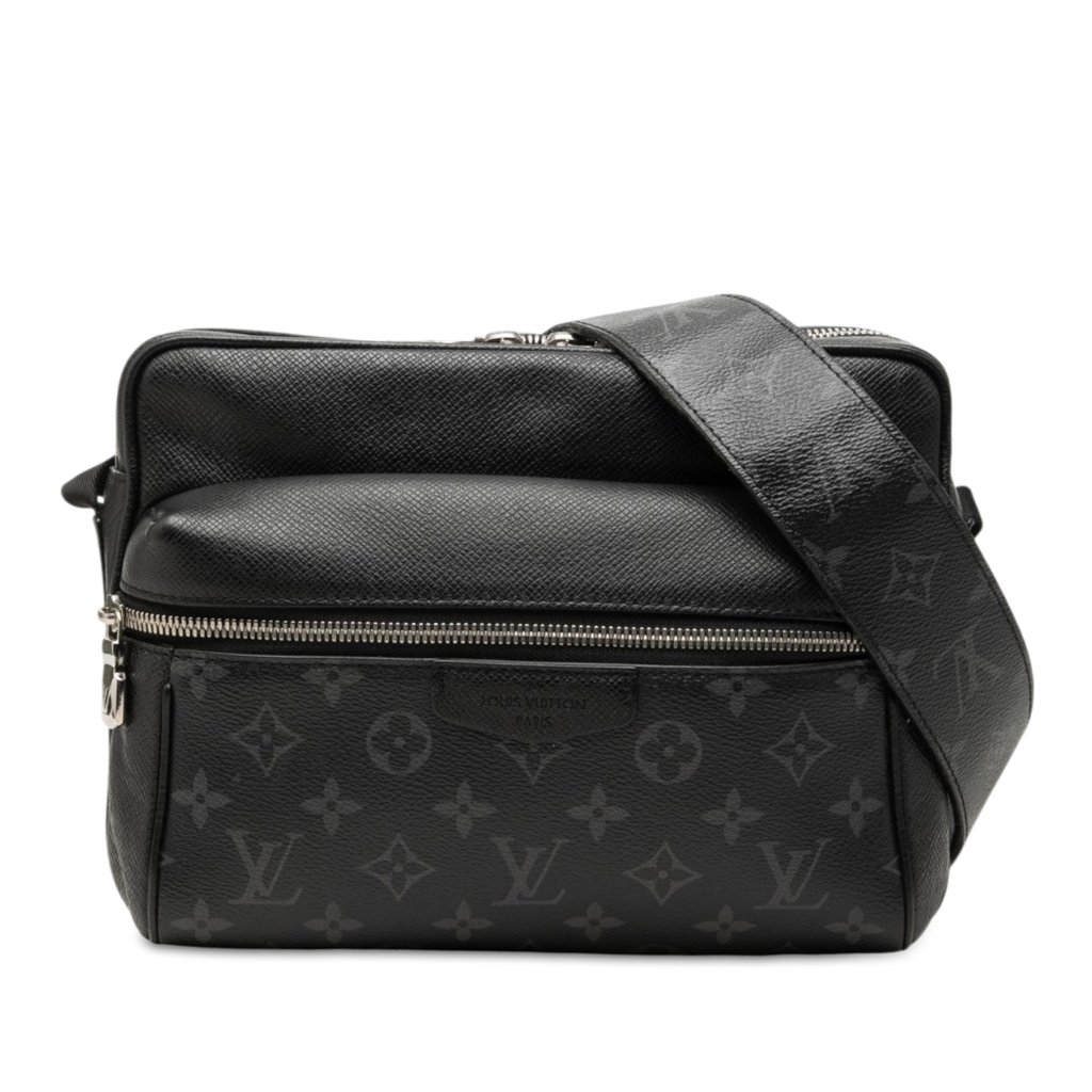 Louis Vuitton Monogram Taigarama Outdoor Messenger Black Med