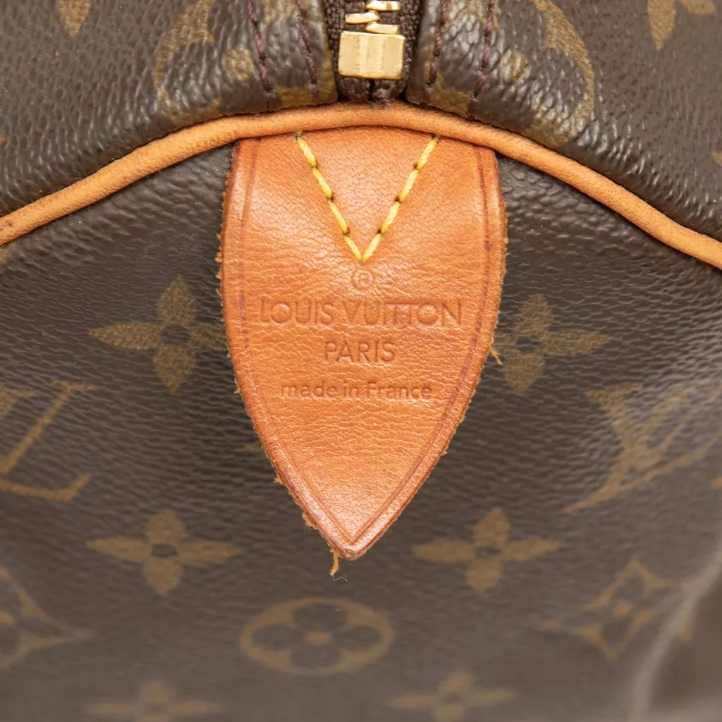 Louis Vuitton Monogram Speedy 25 Brown Canvas Good - Box View