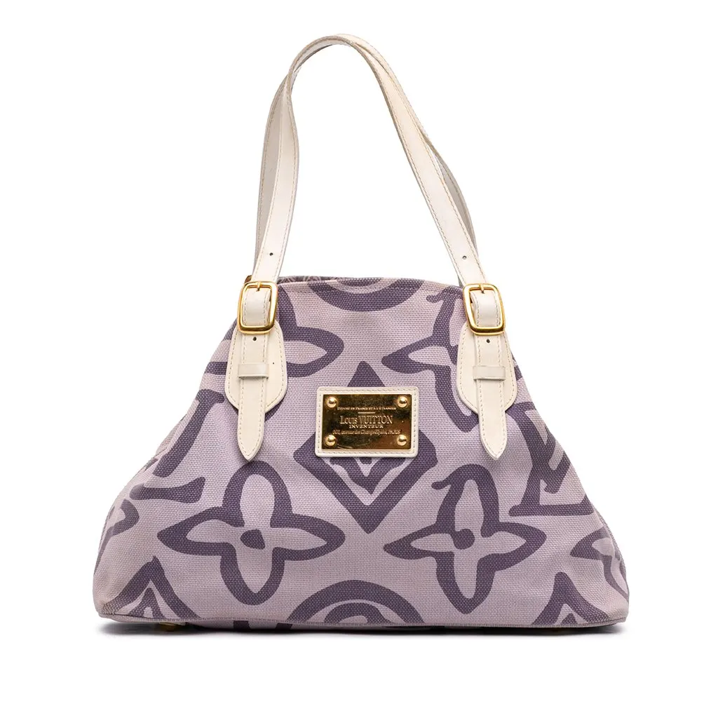 Louis Vuitton Monogram Tahitienne Cabas PM Purple Canvas Good - Front View
