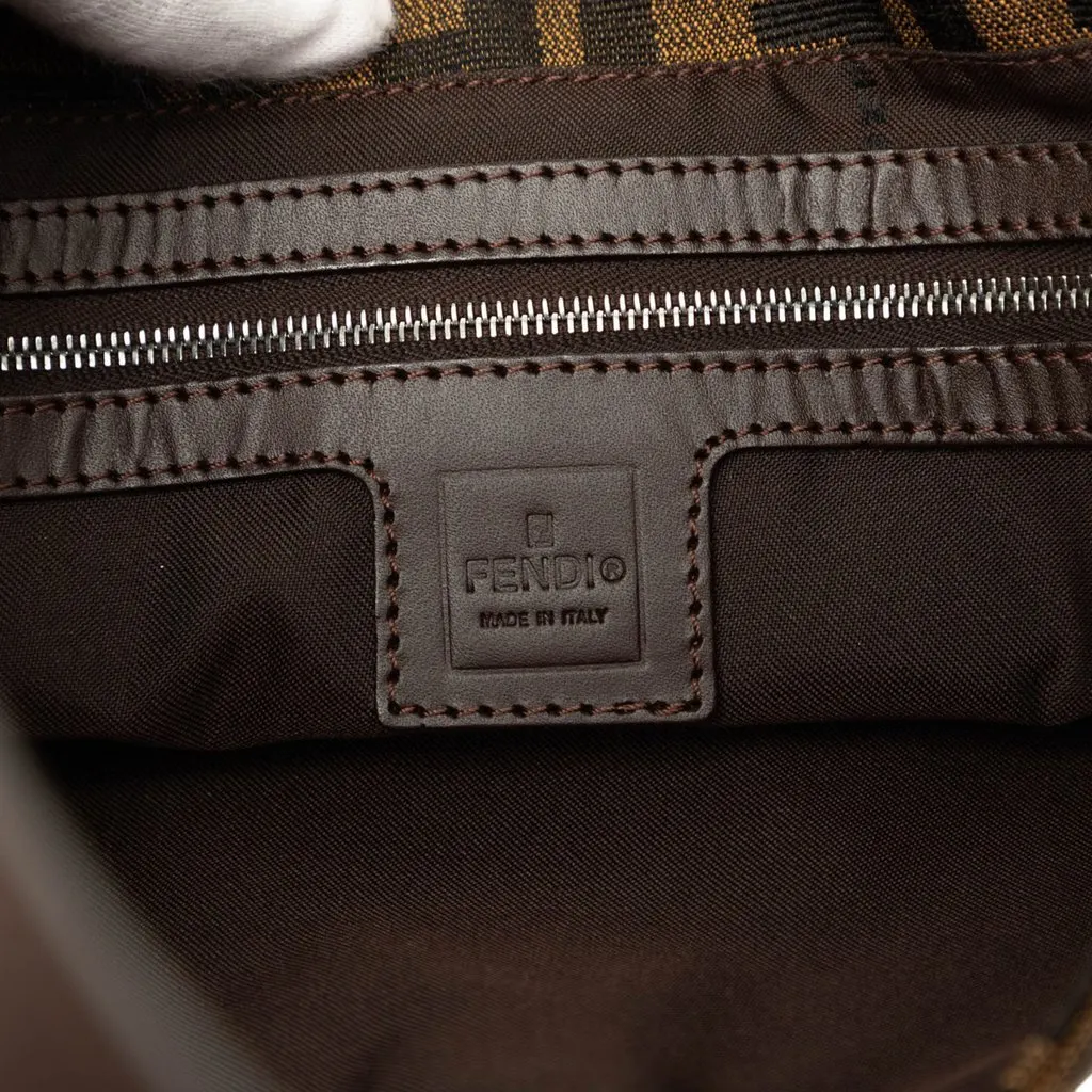 Fendi Zucca Canvas Shoulder Bag Brown Canvas Good - Box View