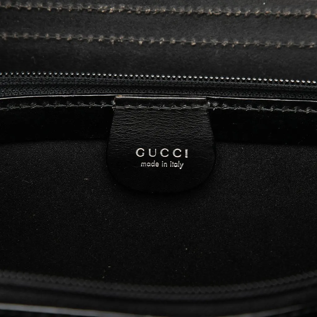 Gucci Calfskin Briefcase Black Leather Very good - Box View