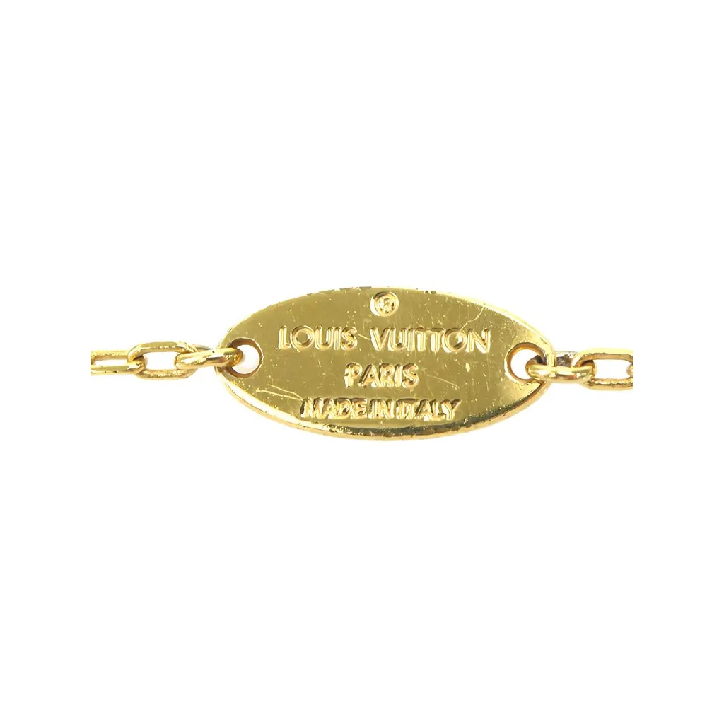 Louis Vuitton Gold Plated Collier Fall in Love Pendant Necklace Gold Metal Very good - Inside View