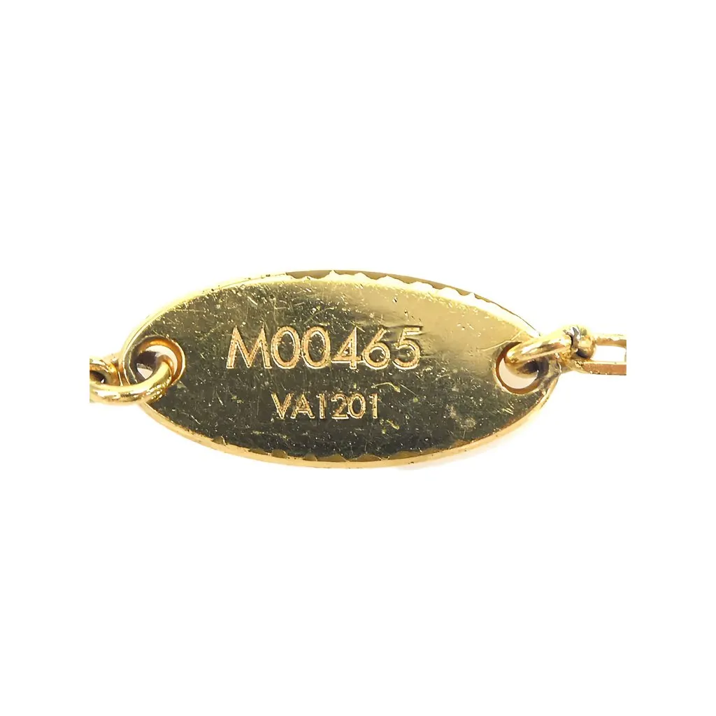 Louis Vuitton Gold Plated Collier Fall in Love Pendant Necklace Gold Metal Very good - Model View