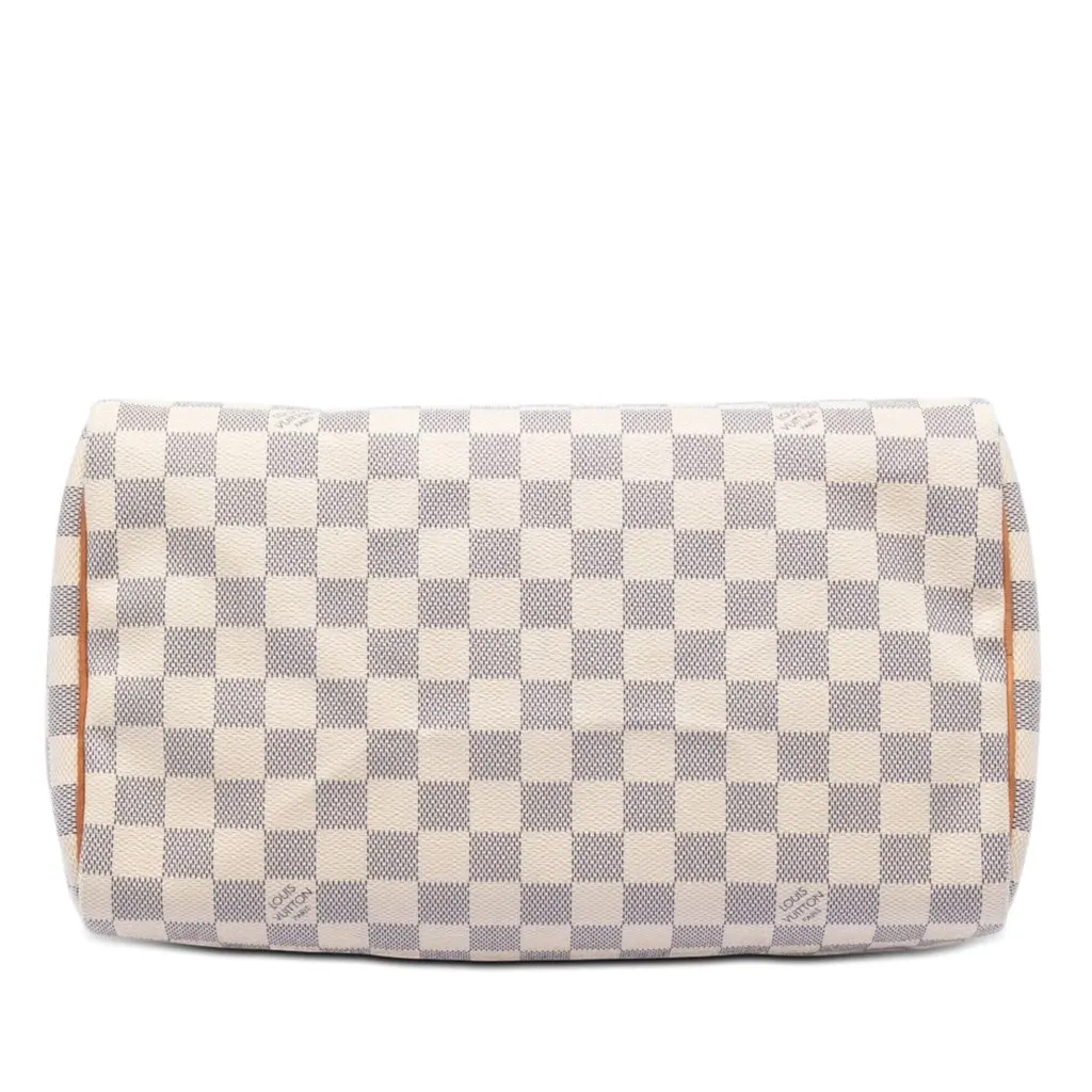 Louis Vuitton Damier Azur Speedy 30 White Very good - Inside View