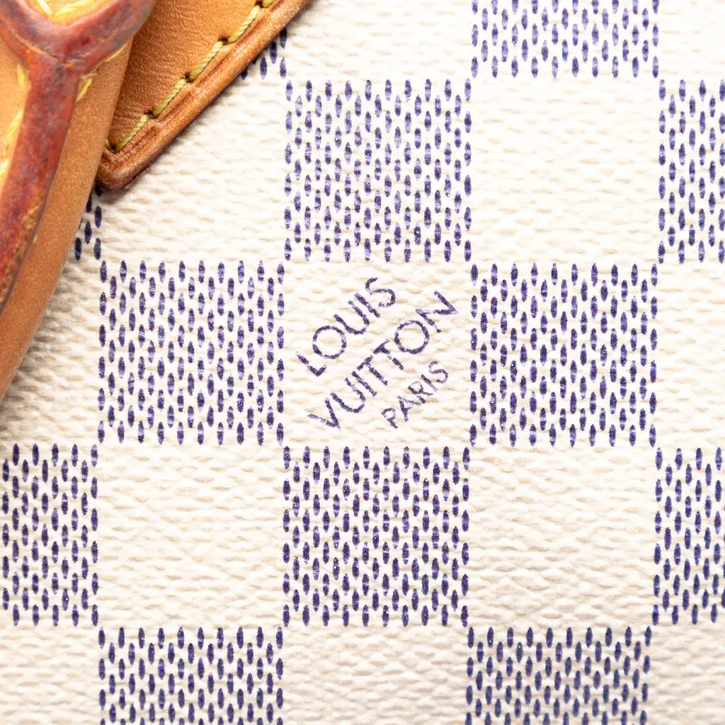 Louis Vuitton Damier Azur Speedy 30 White Very good - Box View
