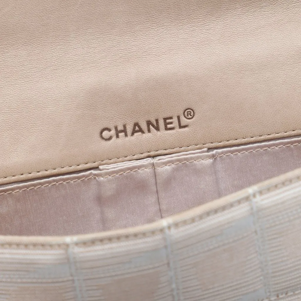 Chanel New Travel Line Nylon East West Flap Beige Very good - Box View