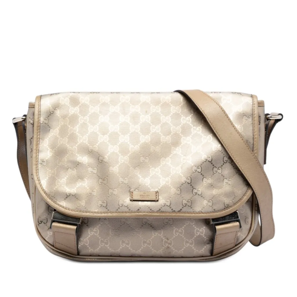 Gucci GG Imprime Crossbody Gold Very good - Front View