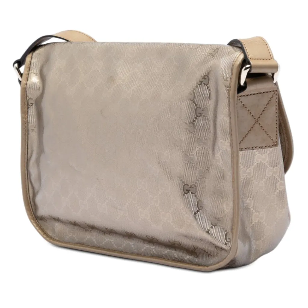 Gucci GG Imprime Crossbody Gold Very good - Back View