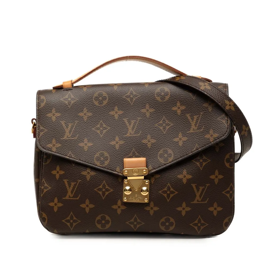 Louis Vuitton Monogram Pochette Metis Brown Very good - Front View