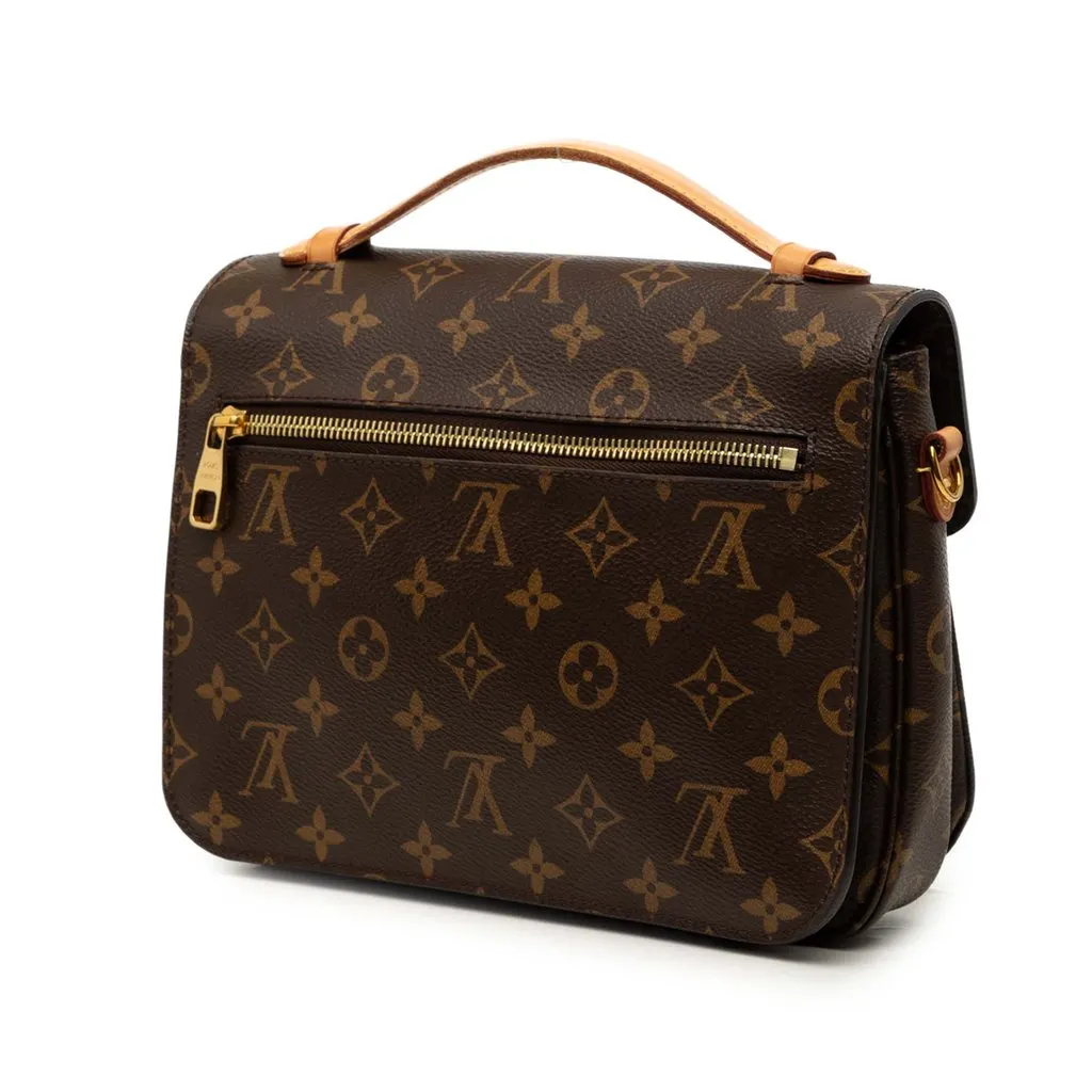 Louis Vuitton Monogram Pochette Metis Brown Very good - Back View