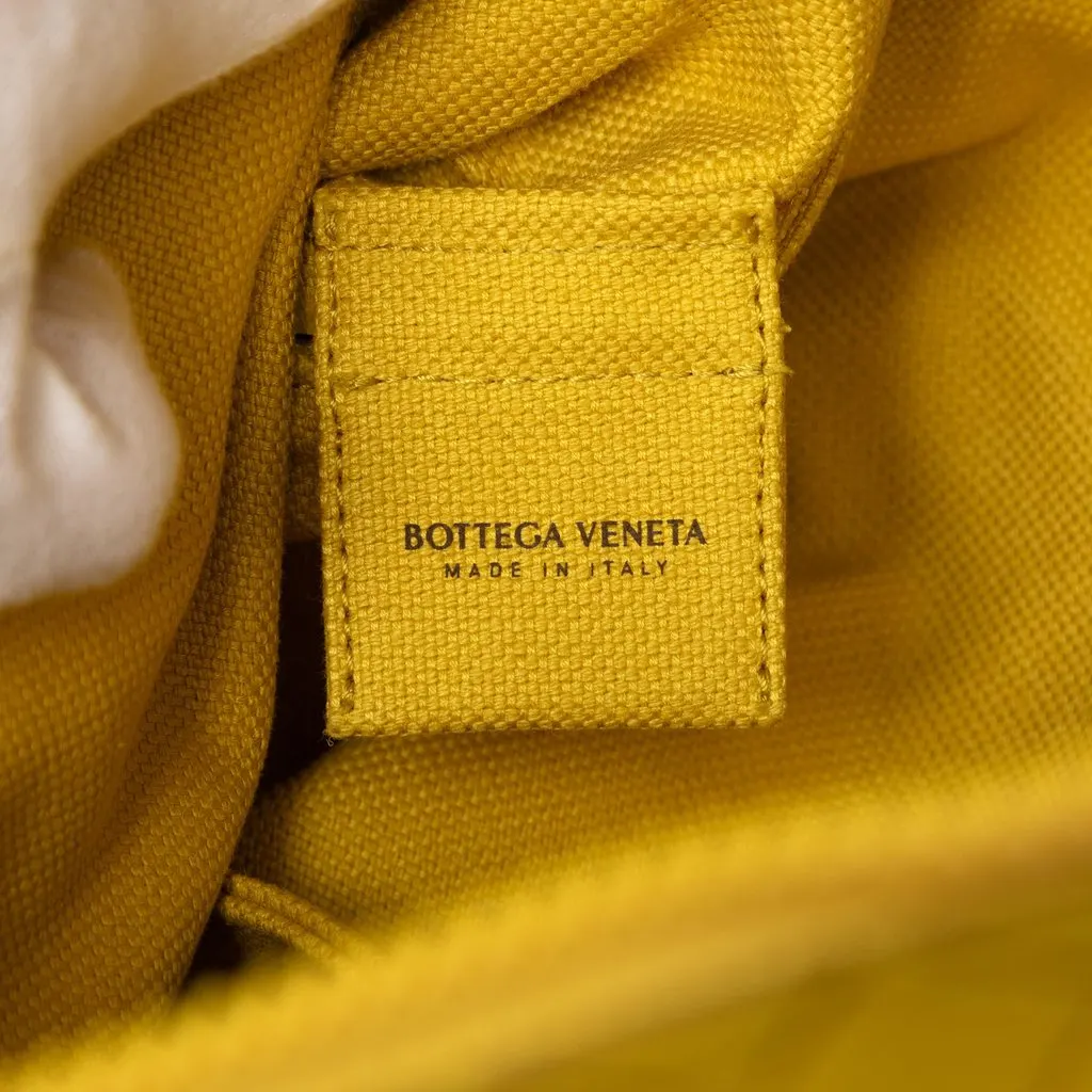 Bottega Veneta Rubber Intrecciato Buffer Backpack Yellow Polyester Very good - Box View