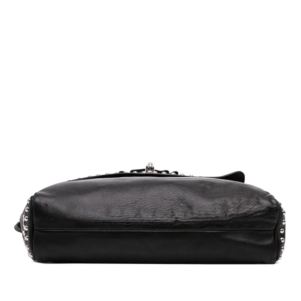 Christian Louboutin Studded Leather Sweet Charity Crossbody Black Leather Very good - Inside View