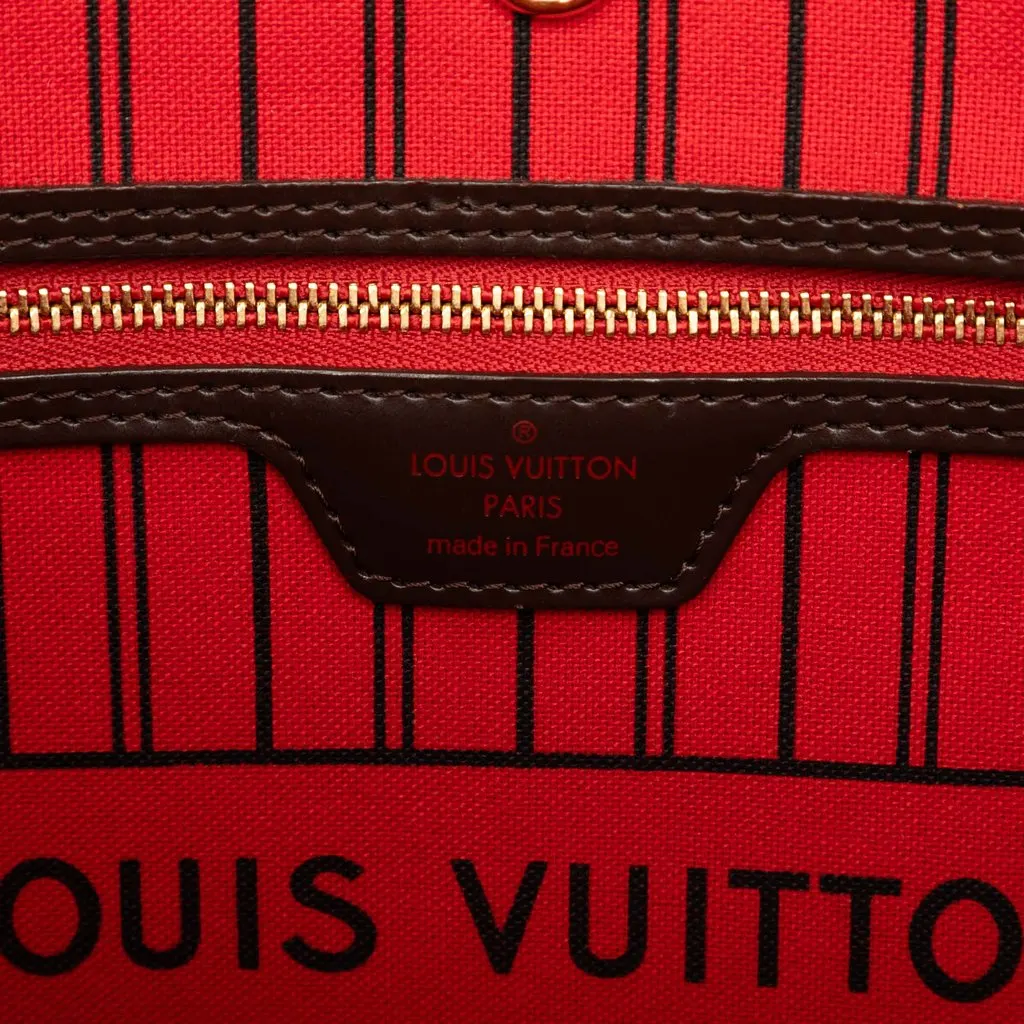 Louis Vuitton Damier Ebene Neverfull MM Brown Very good - Box View