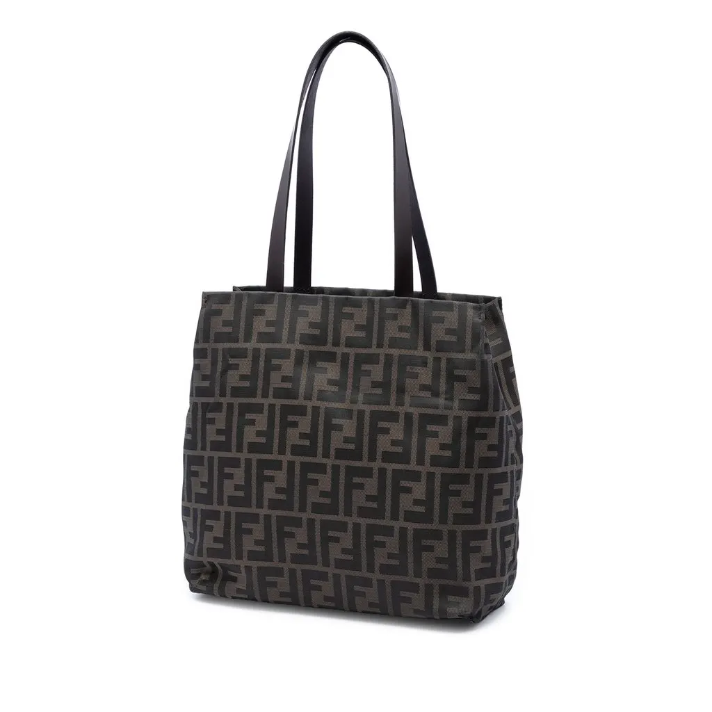 Fendi Zucca Canvas Tote Brown Very good - Back View