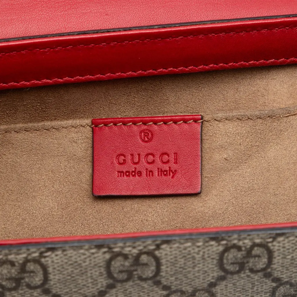 Gucci Small GG Supreme Padlock Crossbody Beige Very good - Box View