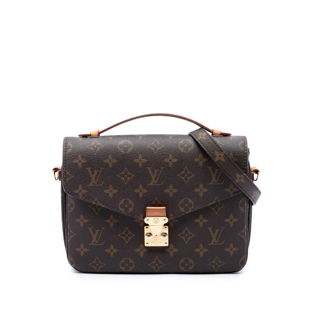 Louis Vuitton Monogram Pochette Metis Brown Very good - Front View