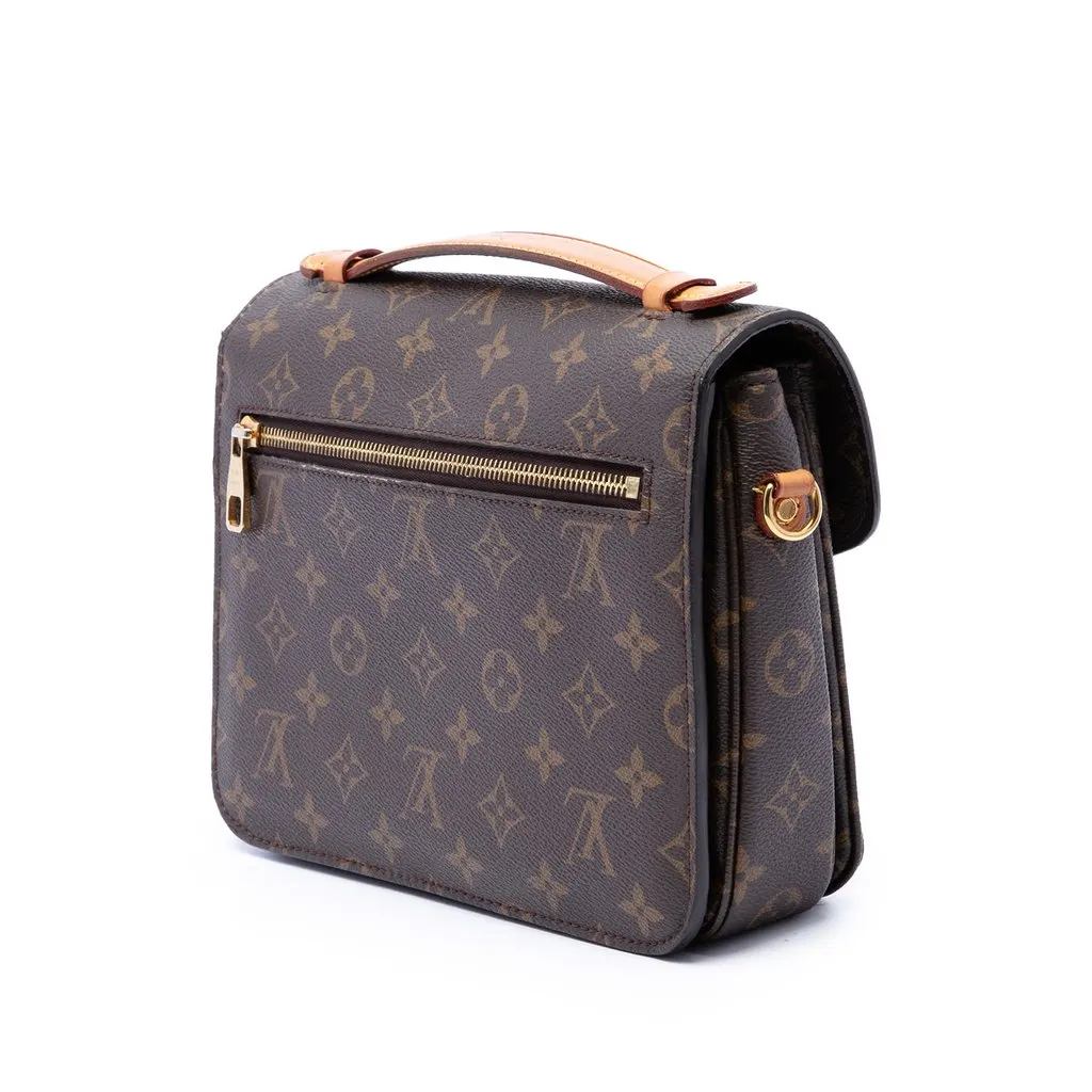 Louis Vuitton Monogram Pochette Metis Brown Very good - Back View