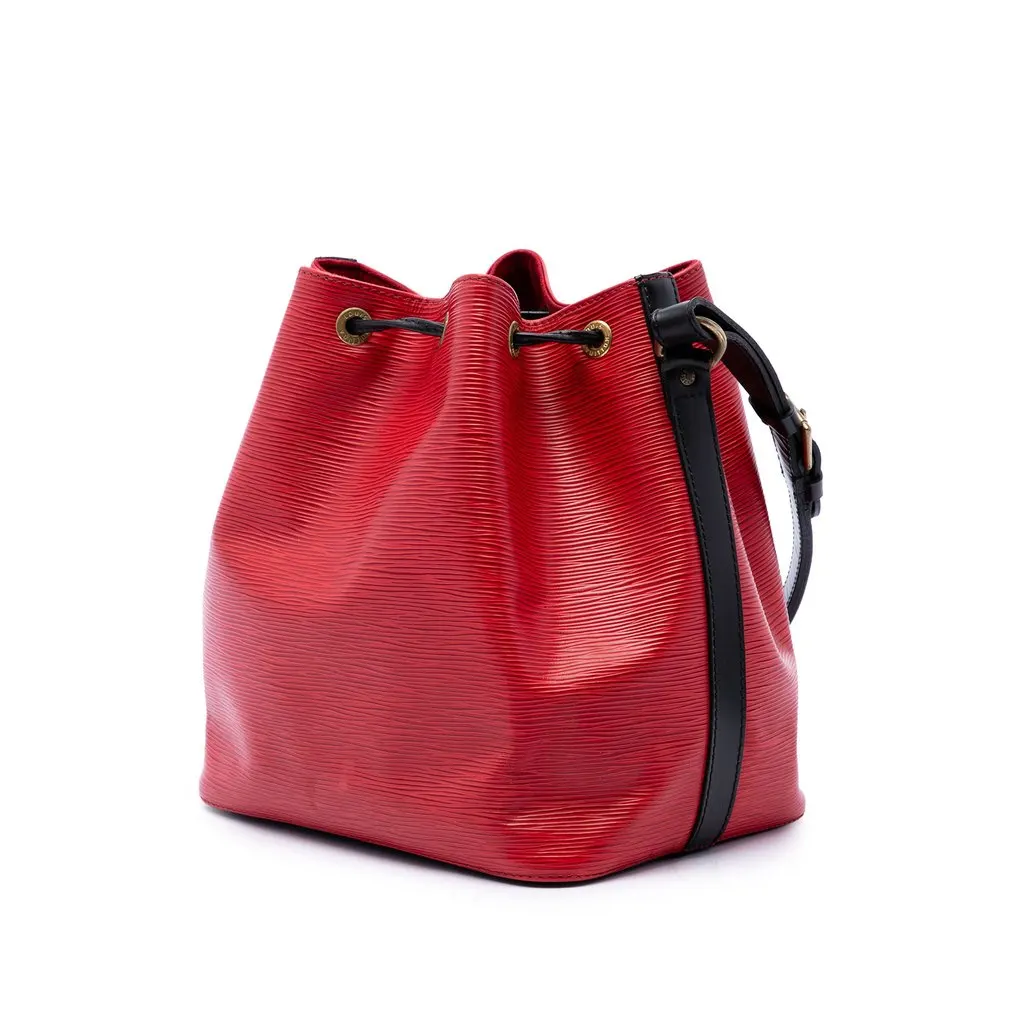 Louis Vuitton Epi Bicolor Noe PM Red Leather Good - Back View