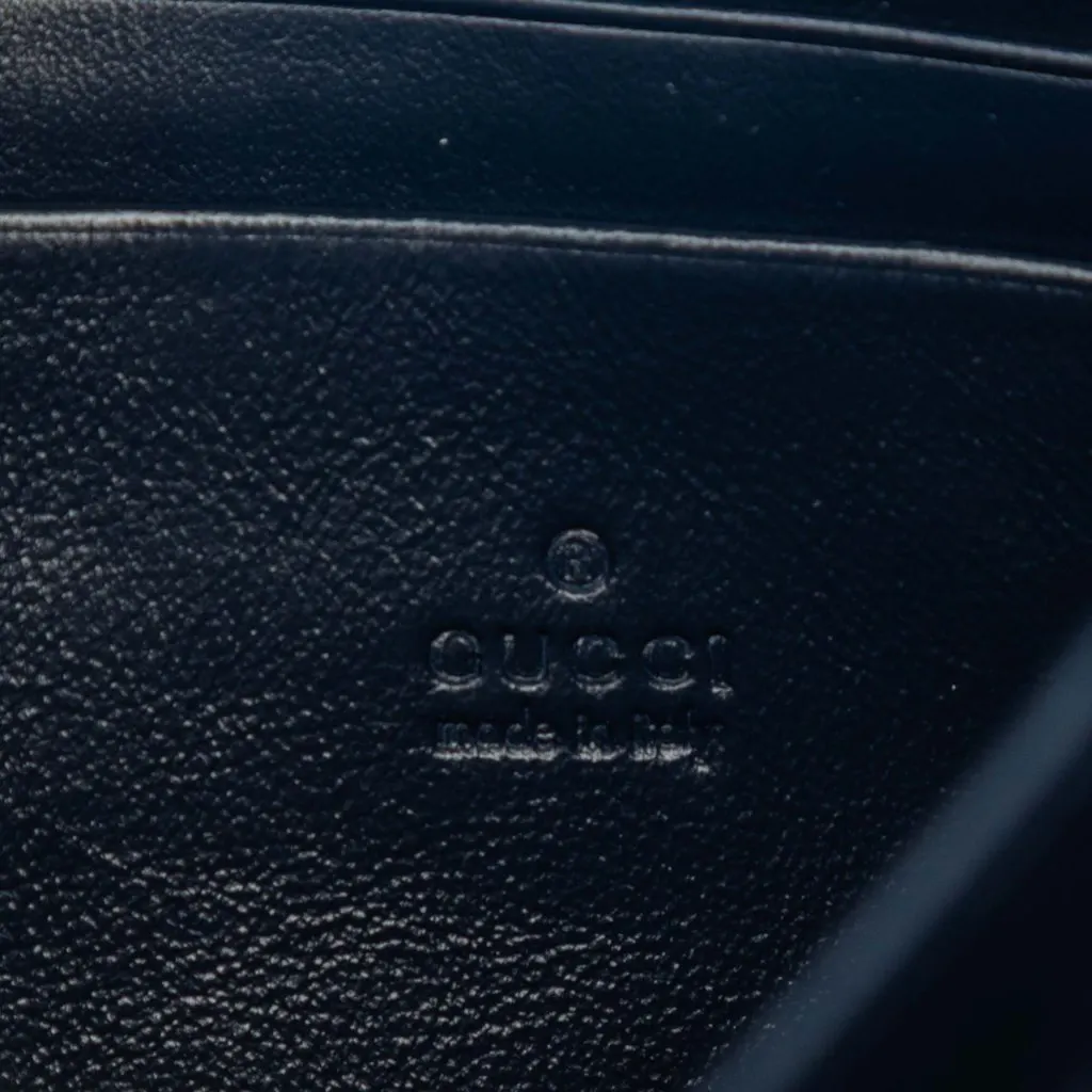 Gucci GG Marmont Matelasse Calfskin Torchon Wallet On Chain Blue Leather Very good - Box View