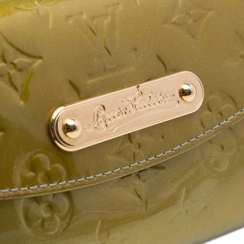 Louis Vuitton Monogram Vernis Sunset Boulevard Green Leather Very good - Box View