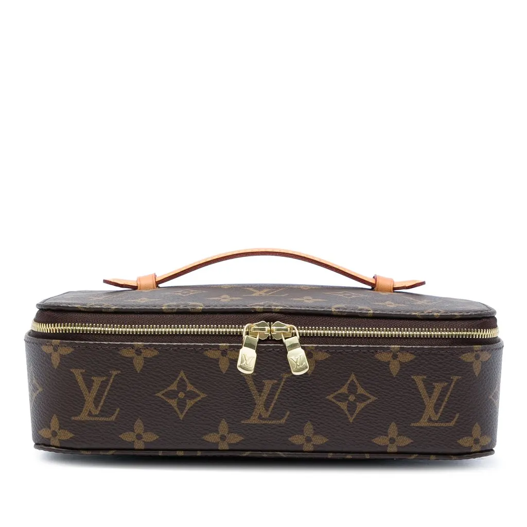 Louis Vuitton Monogram Nice Jewelry Case Brown Very good - Front View