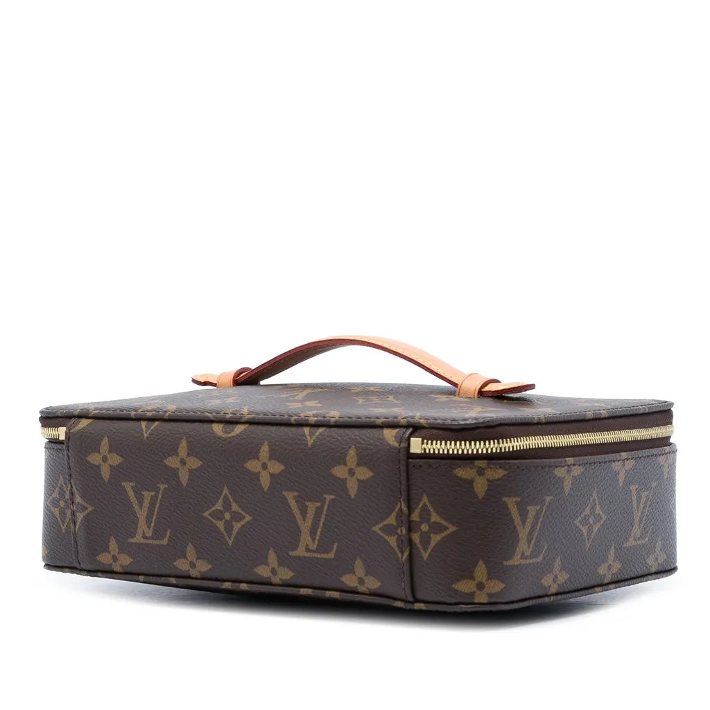 Louis Vuitton Monogram Nice Jewelry Case Brown Very good - Back View