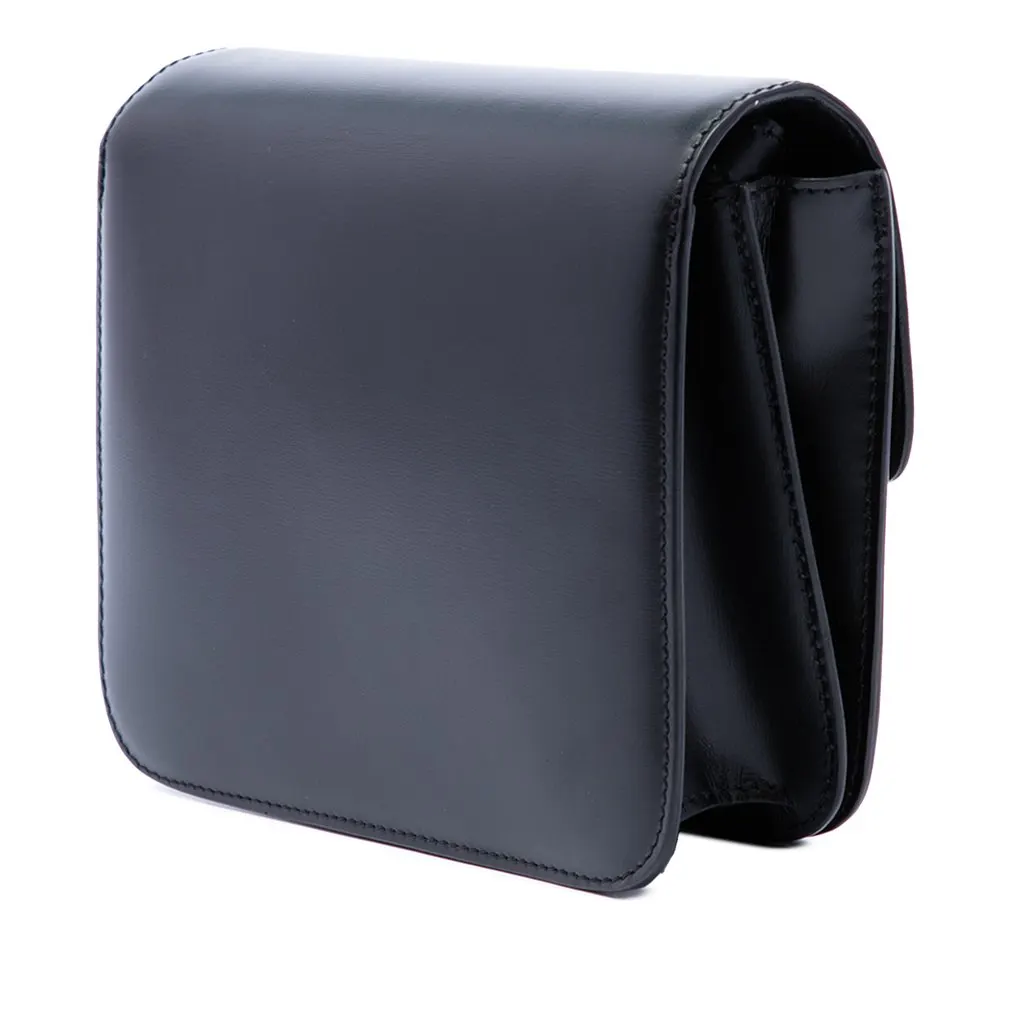 Celine Small Calfskin Classic Box Black Leather Very good - Back View