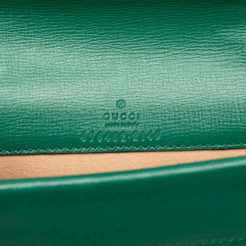 Gucci Mini Bicolor Leather Dionysus Crossbody Green Leather Very good - Box View