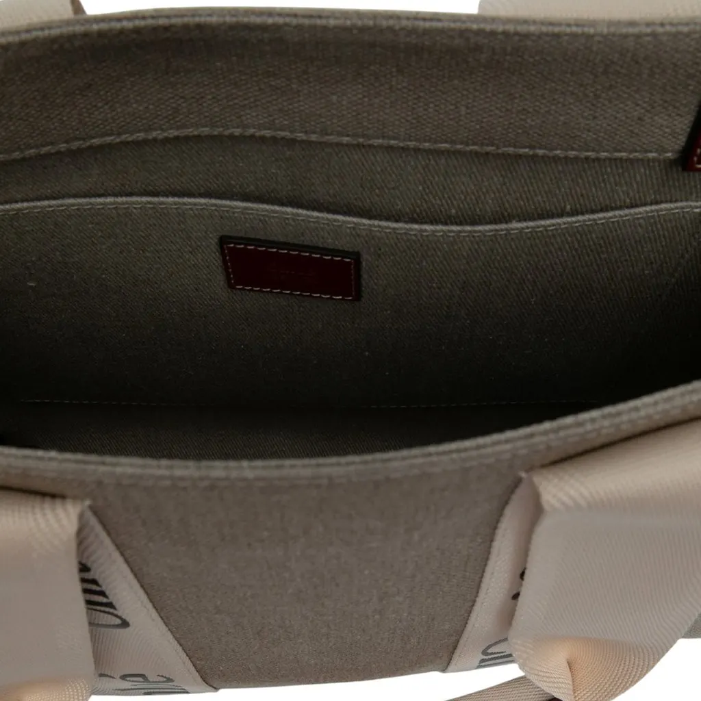 Chloé Medium Canvas Woody Tote Beige Canvas Never worn - Inside View