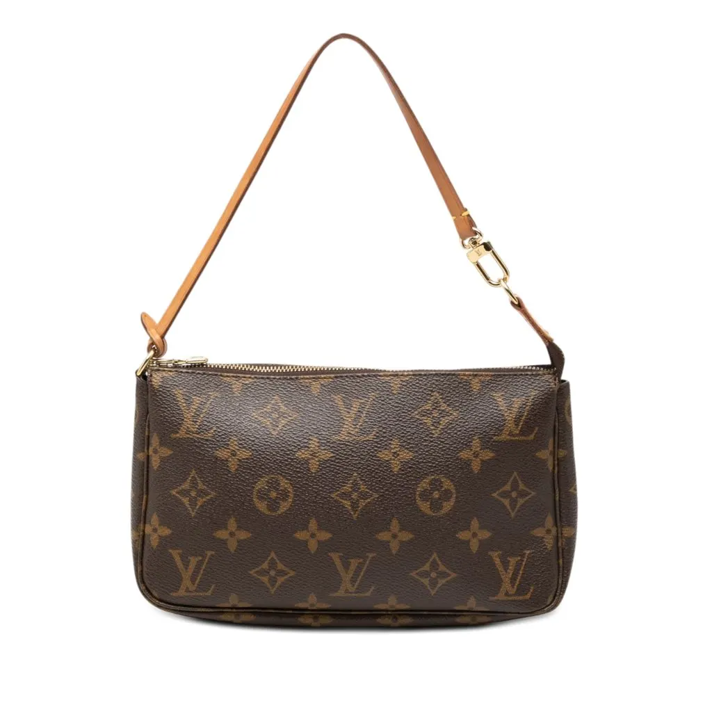 Louis Vuitton Monogram Pochette Accessoires Brown Very good - Front View