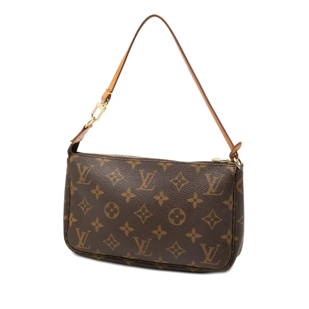 Louis Vuitton Monogram Pochette Accessoires Brown Very good - Back View