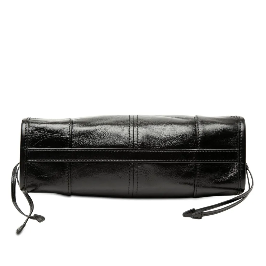Prada Mini Glossy Calfskin Bonnie Handbag Black Leather Very good - Inside View