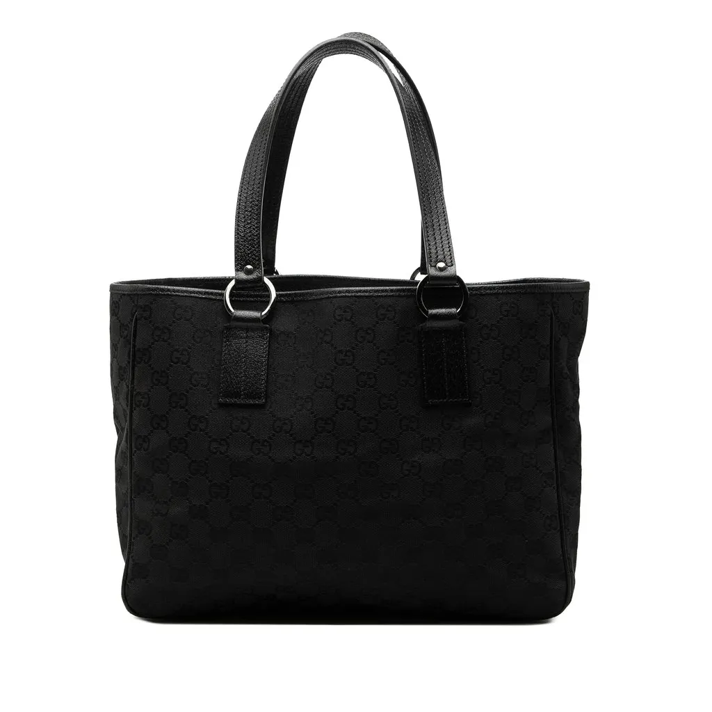 Gucci GG Canvas Tote Black Very good - Front View