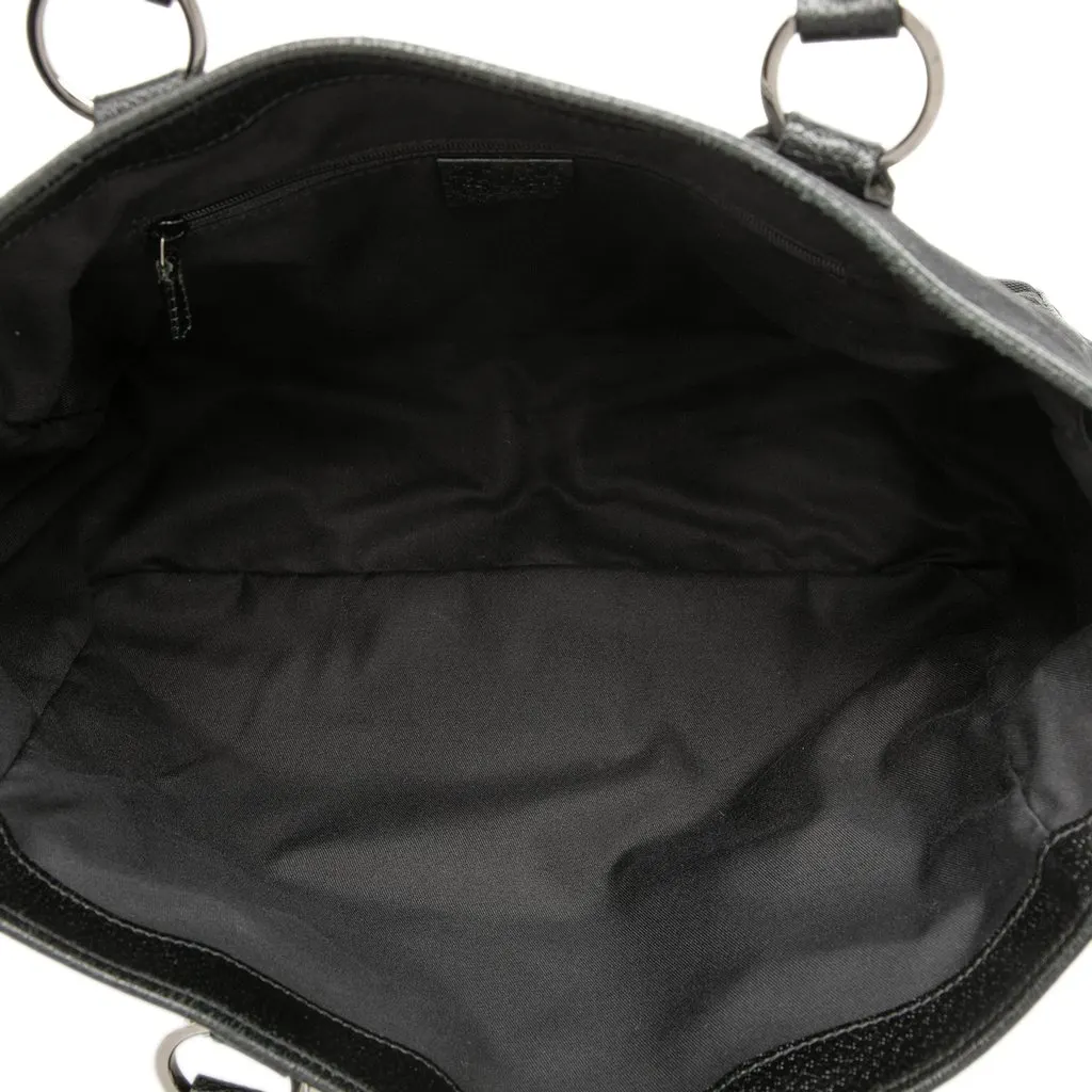 Gucci GG Canvas Tote Black Very good - Model View